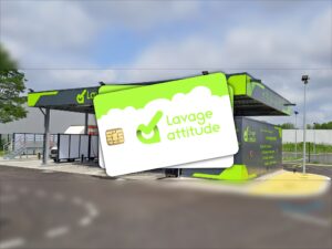carte de lavage automobile en station - lavage attitude