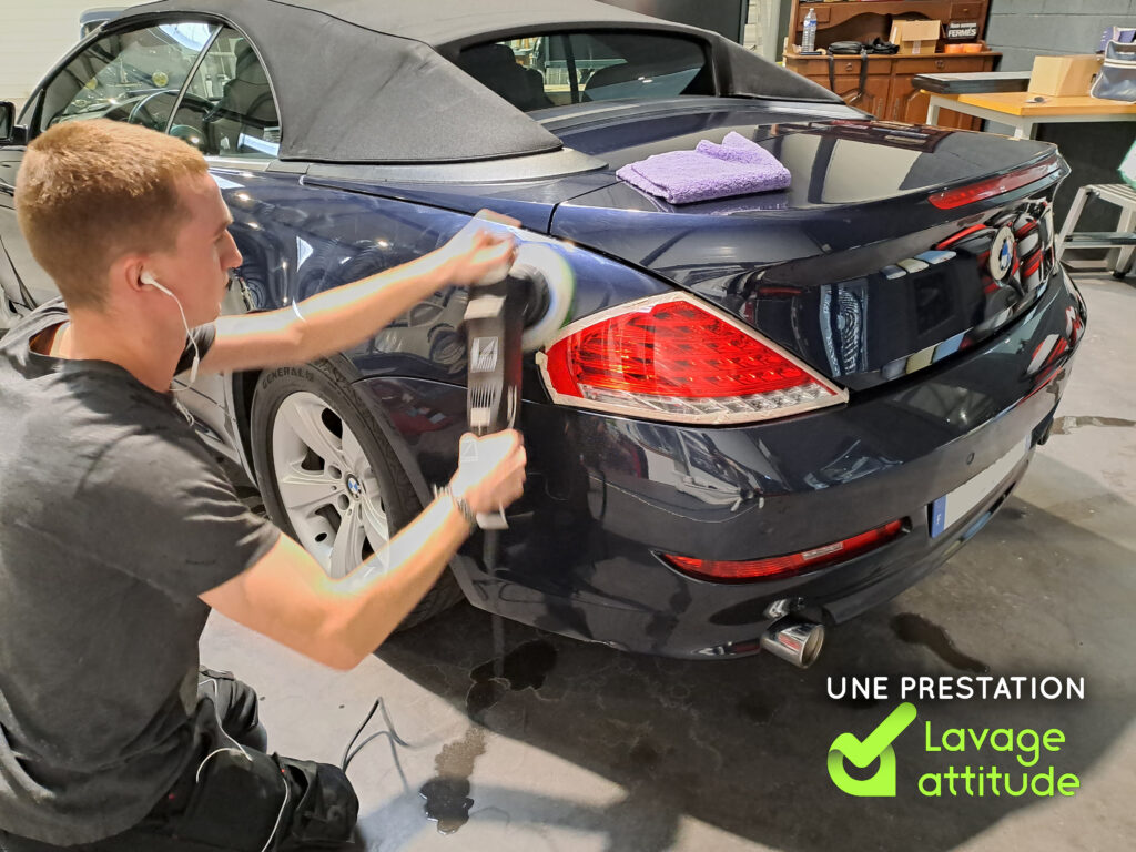 Polissage BMW suite lavage auto
