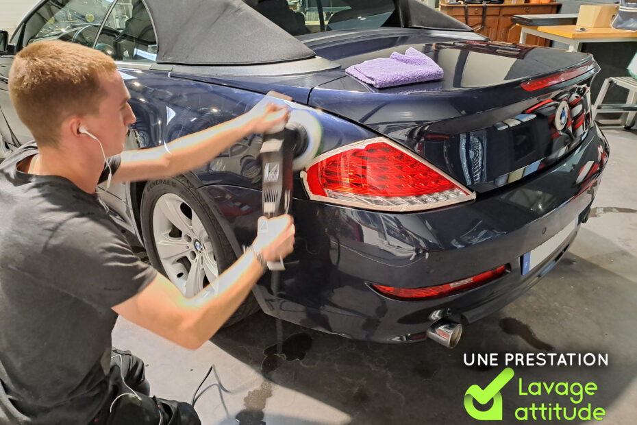 Polissage BMW suite lavage auto