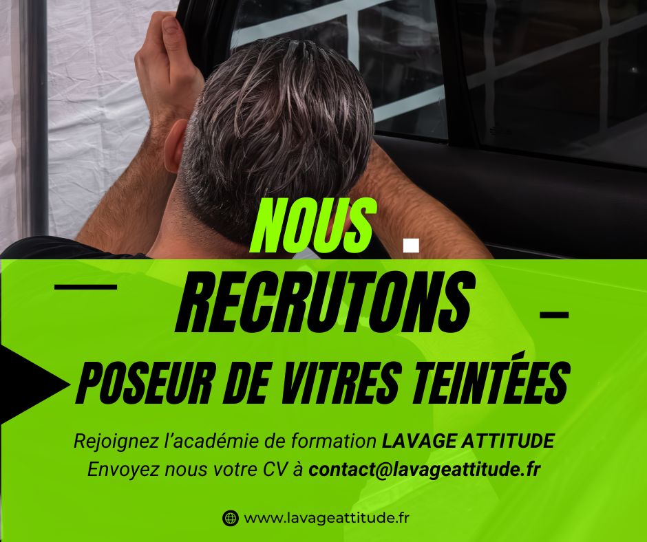 recrutement pose de vitres teintées