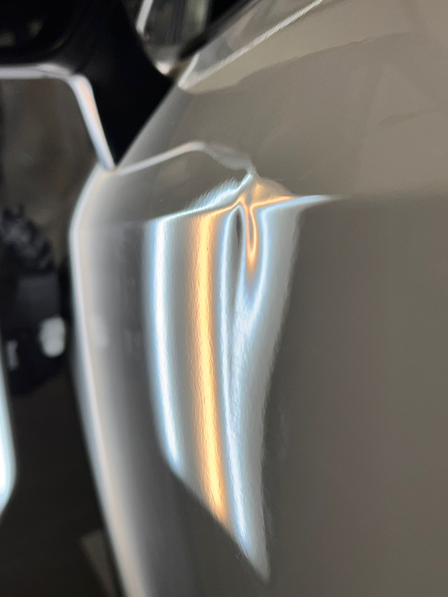 choc de carrosserie avant prestation de debosselage