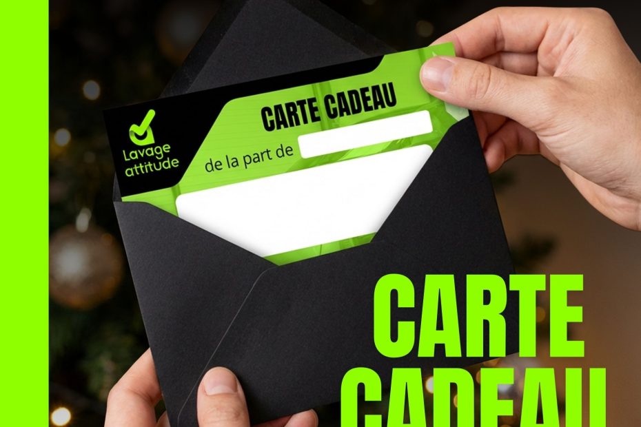 visuel d'une carte cadeau de lavage attitude ouverte
