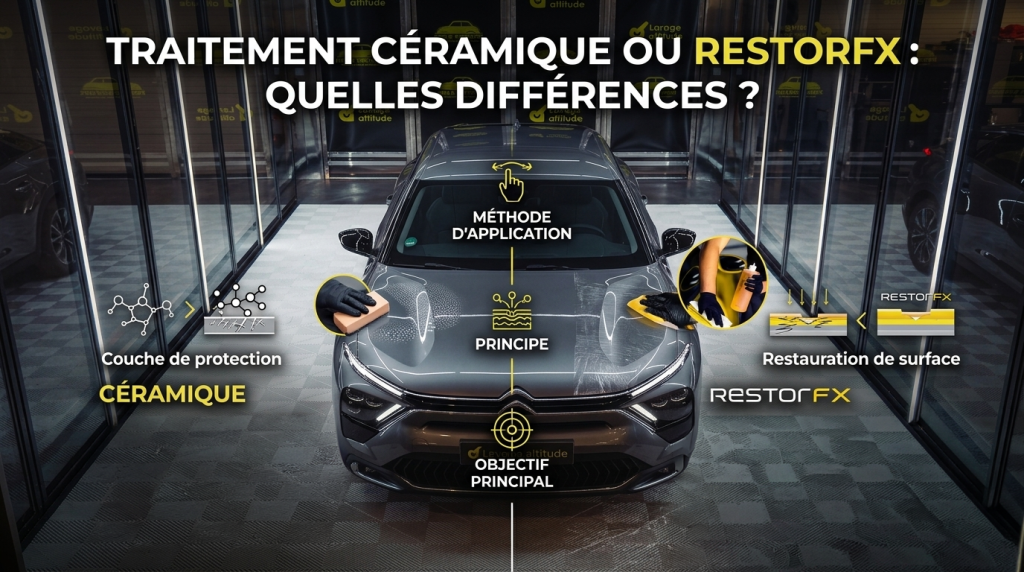Quelle différence entre un traitement céramique et un RestorFX ?
